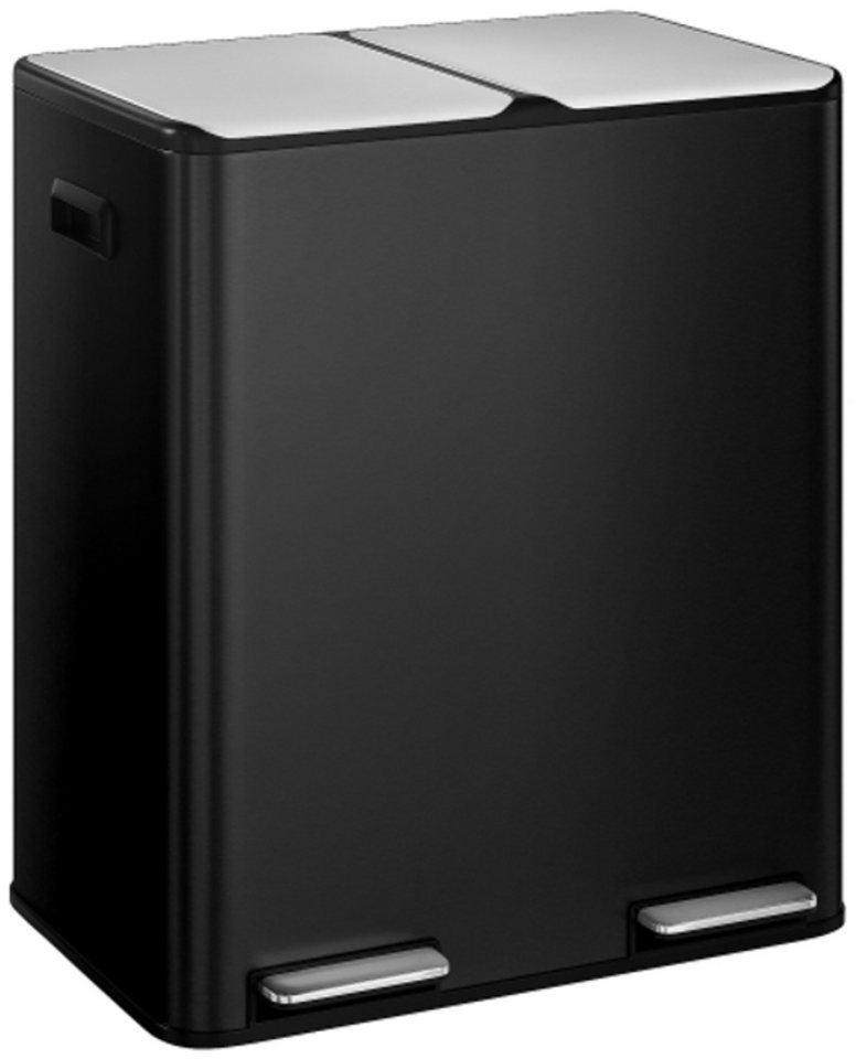 STEELSØN Mülleimer Elyron 2x30 Liter, Abfalleimer aus Edelstahl, mit Soft-Close-Funktion & Inneneimer von STEELSØN