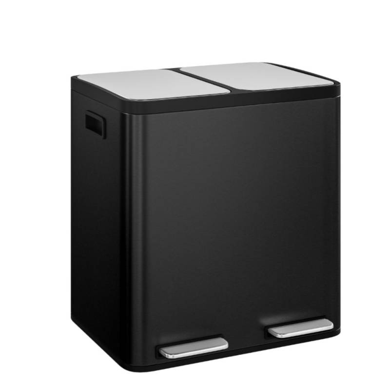 STEELSØN Mülleimer Epsilon 3x15 Liter, Abfalleimer aus Edelstahl, mit Soft-Close-Funktion von STEELSØN