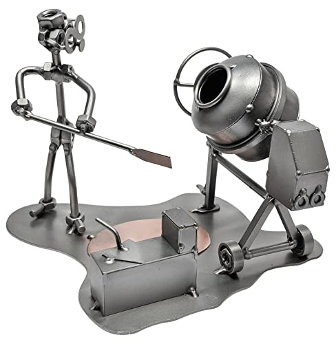 STEEMO Original Schraubenmännchen Figur: Bauarbeiter Maurer Betonmischer Häuslebauer -Geschenk Metall Deko, Handarbeit, Stahl 20x17x16 cm STEEMO Original Schraubenmännchen Figur: Bauarbeiter Maurer Betonmischer Häuslebauer -Geschenk Metall Deko, Handarbeit, Stahl 20x17x16 cm von STEEMO