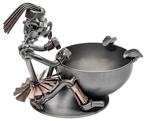 STEEMO Schraubenmännchen Trommler Bongo-Trommel Aschenbecher - Metall-Kunst Deko Geschenk, Stahl & Kupfer, 15x10x11 cm STEEMO Schraubenmännchen Trommler Bongo-Trommel Aschenbecher - Metall-Kunst Deko Geschenk, Stahl & Kupfer, 15x10x11 cm von STEEMO