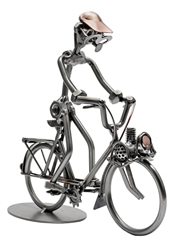 STEEMO Schraubenmännchen Solex - Metall-Kunst Deko Geschenk Figur, grau 20x6x20 cm - kompatibel mit Velosolex von STEEMO