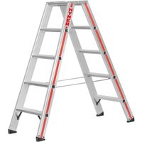 Hymer Stufenstehleiter 2x5 (beidseitig, verstärkte Stufen, Spreizsicherung) von MATISÈRE