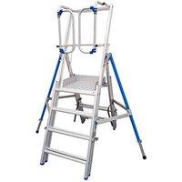 Podestleiter teleskopisch de 4 bis 6 Stufen - Maximale Arbeitshöhe. 3.50m - PIRL0406 von MATISÈRE