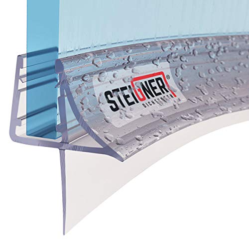 STEIGNER Duschdichtung, 110cm, Glasstärke 6/7/ 8 mm, Vorgebogene PVC Ersatzdichtung für Runddusche, UK09 von STEIGNER