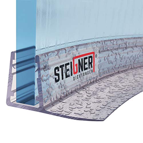 STEIGNER Duschdichtung, 80cm, Glasstärke 6/7/ 8 mm, Vorgebogene PVC Ersatzdichtung für Runddusche, UK02 von STEIGNER