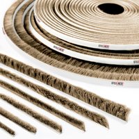 25m Bürstendichtung selbstklebend braun, Dichtungsbürste Türdichtung Zugluftstopper, Höhe 4 mm - Steigner von STEIGNER