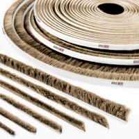 Steigner - 15m Bürstendichtung braun Dichtungsbürste Türbürste selbstklebend Fenster Türen, Höhe 6 mm von STEIGNER