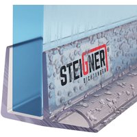 Duschdichtung, 80cm, Glasstärke 5/ 6 mm, Gerade pvc Ersatzdichtung für Dusche, UK19 - Transparent - Steigner von STEIGNER