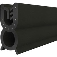 Gummidichtung Kantenschutzprofil T-32 schwarz 9x22mm Gummiprofil, 3 Meter, Fassungsprofil Kantenschutz Keder Kederband U-Profil stahleinlage von STEIGNER