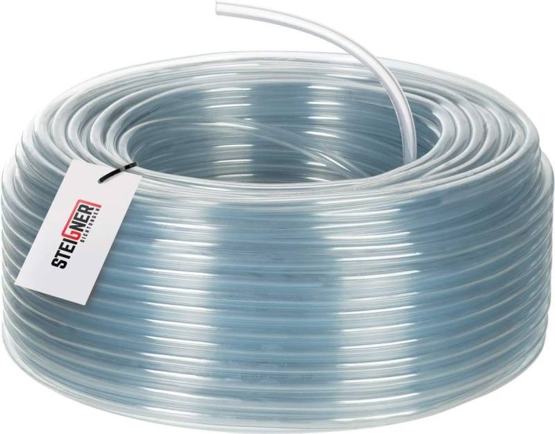 STEIGNER Benzinschlauch Wasserschlauch PVC Schlauch Transparent, Aquariumschlauch Luftschlauch klar von STEIGNER