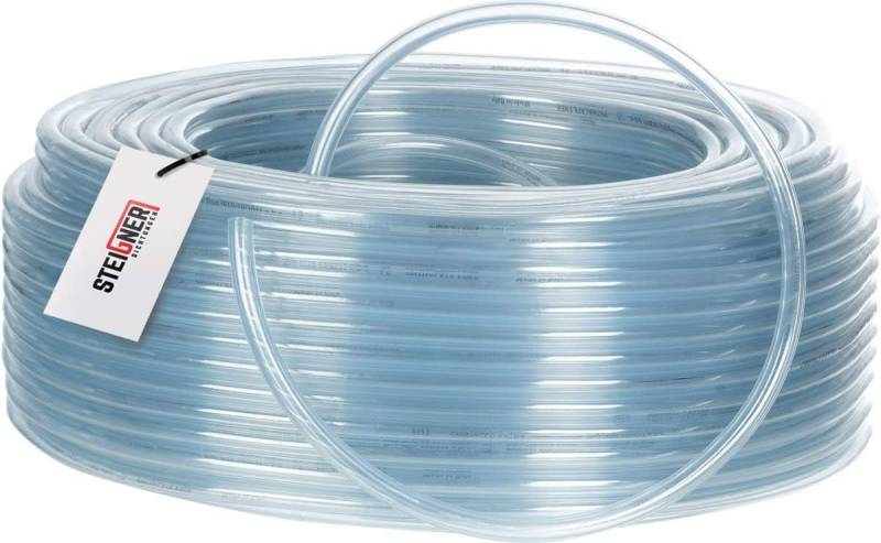 STEIGNER Benzinschlauch Wasserschlauch PVC Schlauch Transparent, Aquariumschlauch Luftschlauch klar von STEIGNER