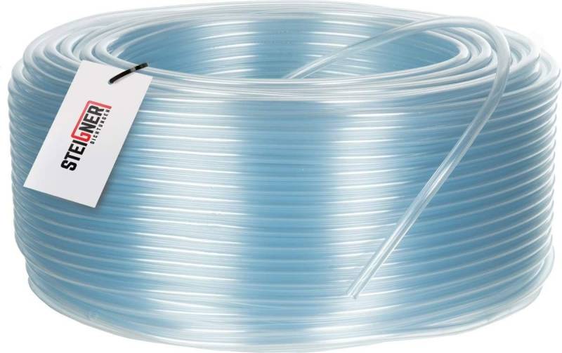 STEIGNER Benzinschlauch Wasserschlauch PVC Schlauch Transparent, Aquariumschlauch Luftschlauch klar von STEIGNER