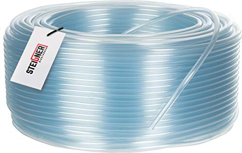 STEIGNER Benzinschlauch Wasserschlauch PVC Schlauch Transparent, Durchmesser: 3-5 mm, Länge: 50 m, SBS-01-50 von STEIGNER
