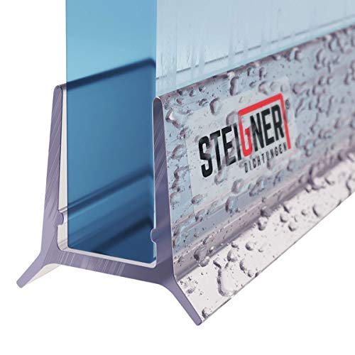 STEIGNER Duschdichtung, 130cm, Glasstärke 5/6 mm, Gerade PVC Ersatzdichtung für Dusche, UK24-06 von STEIGNER