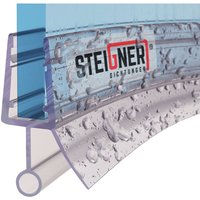 Steigner - Duschdichtung, 170cm, Glasstärke 3,5/ 4/ 5 mm, Vorgebogene pvc Ersatzdichtung für Runddusche, UK18 - Transparent von STEIGNER