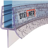 Duschdichtung, 190cm, Glasstärke 6/ 7/ 8 mm, Vorgebogene pvc Ersatzdichtung für Runddusche, UK03 - Transparent - Steigner von STEIGNER