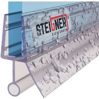 Duschdichtung, 40cm, Glasstärke 3,5/ 4/ 5 mm, Gerade pvc Ersatzdichtung für Dusche, UK18 - Transparent - Steigner von STEIGNER