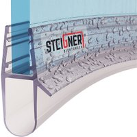 Steigner - Duschdichtung, 40cm, Glasstärke 5/ 6/ 7/ 8 mm, Vorgebogene PVC Ersatzdichtung für Runddusche, UK17 von STEIGNER