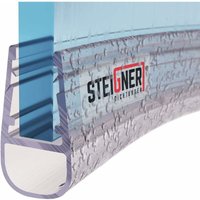 Steigner - Duschdichtung, 60cm, Glasstärke 6/ 7/ 8 mm, Vorgebogene pvc Ersatzdichtung für Runddusche, UK07 - Transparent von STEIGNER