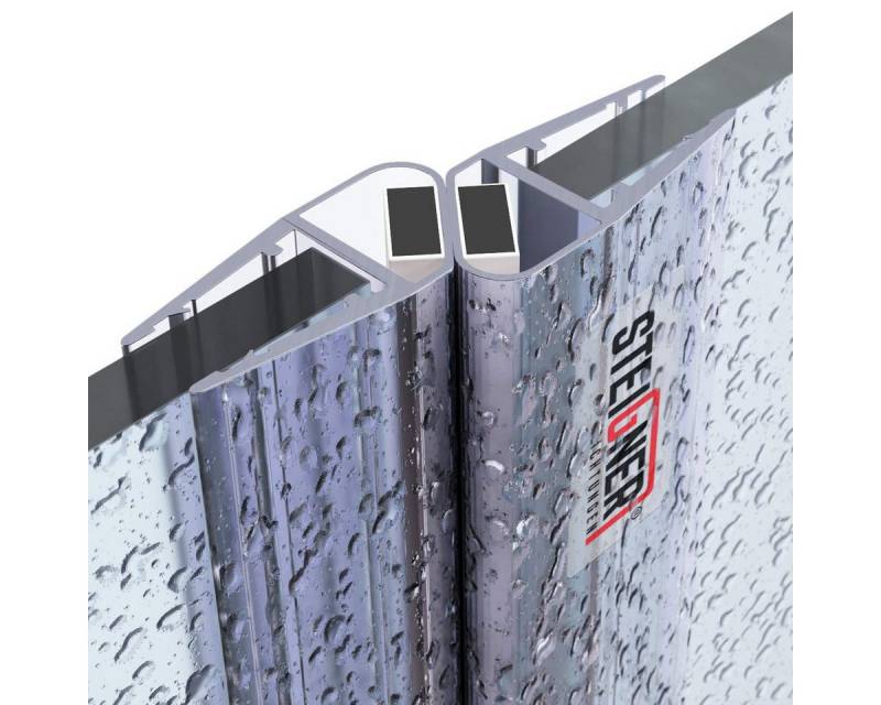 STEIGNER Duschdichtung UKM04, L: 200 cm, (2 Stück Packung, SET), für 6mm bis 8mm Glasstärke von STEIGNER