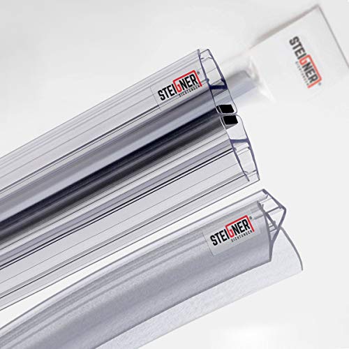 STEIGNER Duschdichtung Spar-Set: 100cm Vorgebogen UK09 + 2x Magnetdichtung UKM02 fr 6-8 mm Glasstrke von STEIGNER