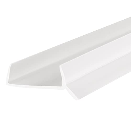 STEIGNER Küchenleiste Abdichtungsprofil für Küchensockel 15mm / 16mm / 17mm, 1,5m Dichtprofil WEISS von STEIGNER