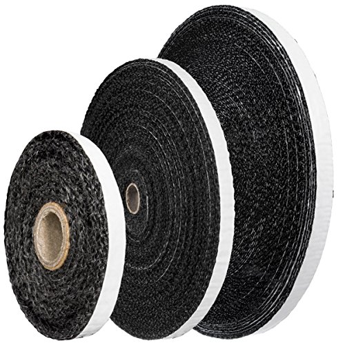STEIGNER Ofendichtschnur Kamindichtung selbstklebend aus GLASFASERN, hitzebeständig bis 550°C, Schwarz, 25m, 15x3mm, SKD03 STEIGNER Ofendichtschnur Kamindichtung selbstklebend aus GLASFASERN, hitzebeständig bis 550°C, Schwarz, 25m, 15x3mm, SKD03 von STEIGNER