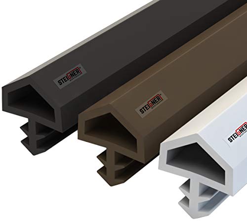 STEIGNER Türdichtung ZIMMERTÜRDICHTUNG Türgummi 30m 12mm STD05 BRAUN - Gummidichtung Dichtungen aus Gummi Tür Fenster Profildichtung Universal Dichtband von STEIGNER