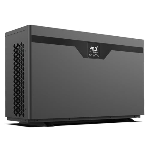 STEINBACH Sirius 9 Inverter Wärmepumpe 9,0 kW | Silent Modus | 32/38 / 50 mm | bis 40.000 l | Salzwasser geeignet (9.000 Watt) von STEINBACH
