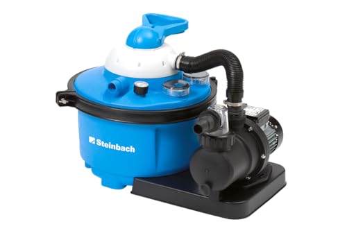 Steinbach Filteranlage Comfort 50 – 040200Y – Selbstsaugende Pumpe für Pools mit bis zu 33.000 l – Umwälzleistung 6,6 m³/h – Mit integriertem Vorfilter und Manometer Steinbach Filteranlage Comfort 50 – 040200Y – Selbstsaugende Pumpe für Pools mit bis zu 33.000 l – Umwälzleistung 6,6 m³/h – Mit integriertem Vorfilter und Manometer von STEINBACH