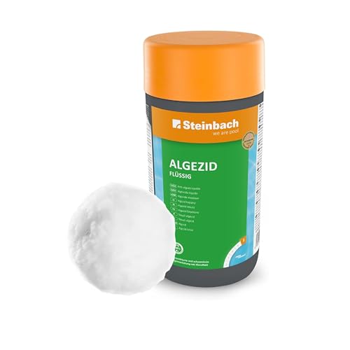 Steinbach | Poolpflege Set Algezid + Filterbälle | flüssig, 1 l | mit 700g Filterbälle | ideal zur Reinigung des Pools | Poolwasser sauber und kristallklar Steinbach | Poolpflege Set Algezid + Filterbälle | flüssig, 1 l | mit 700g Filterbälle | ideal zur Reinigung des Pools | Poolwasser sauber und kristallklar von STEINBACH
