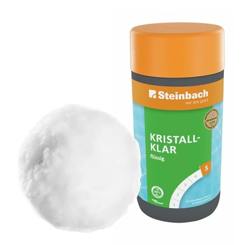 Steinbach | Poolpflege Set Kristallklar + Filterbälle | flüssig, 1 l | mit 700g Filterbälle | ideal zur Reinigung des Pools | Poolwasser sauber und kristallklar Steinbach | Poolpflege Set Kristallklar + Filterbälle | flüssig, 1 l | mit 700g Filterbälle | ideal zur Reinigung des Pools | Poolwasser sauber und kristallklar von STEINBACH