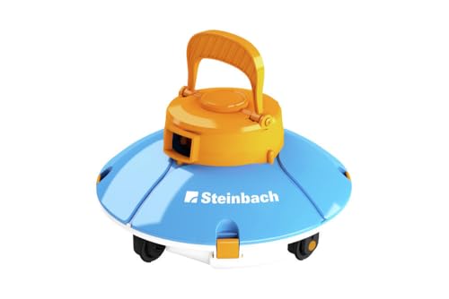Steinbach Poolrunner Battery Basic 2.0 | Akku-Poolsauger für Flache Poolböden bis 10 m² | mit „Touch and Reverse“ Technologie | 60 Min Laufzeit | für Folienpools | einfache Handhabung von STEINBACH