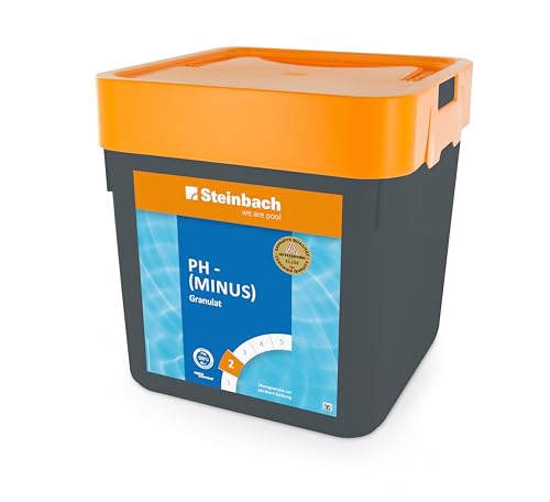 Steinbach pH-Minus Granulat 7,5 kg | zur pH-Wert-Senkung im Poolwasser | verbessert die Wirkung & Einstellung des pH-Werts | gut löslich & staubreduziert | für Pools & Whirlpools geeignet von STEINBACH