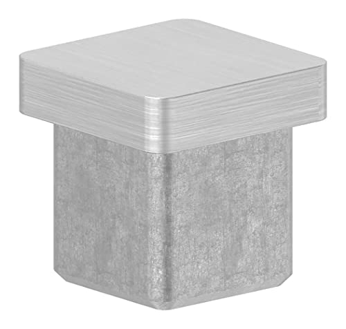 STEINBACHER© | Edelstahl Einsteckkappe, für Rohr 20 x 20 x 2,0mm, V4A von STEINBACHER