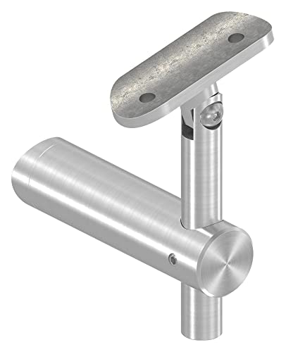 STEINBACHER© | Edelstahl Handlaufhalter, Platte 42,4mm, Anschluss 42,4mm, V2A von STEINBACHER