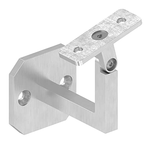 STEINBACHER© | Edelstahl Handlaufhalter V2A, eckig mit gerader Platte von STEINBACHER