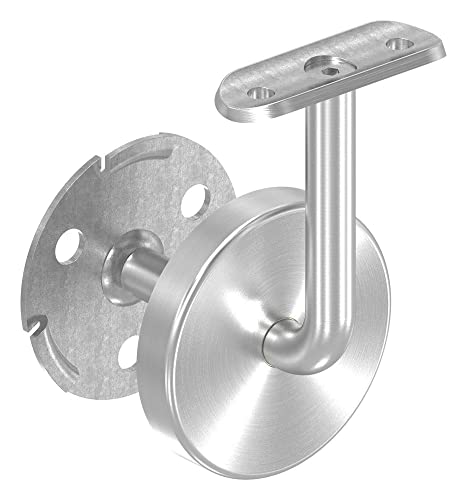 STEINBACHER© | Edelstahl Handlaufhalter mit Halteplatte und Abdeckrosette 70x12mm von STEINBACHER