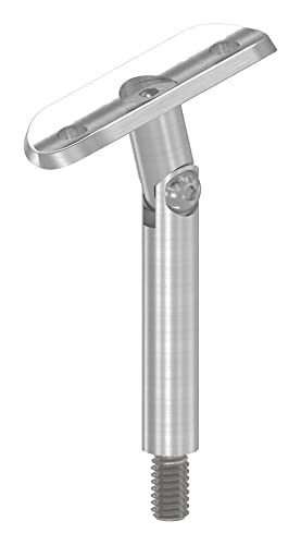 STEINBACHER© | Edelstahl Handlaufstütze, Gelenk, Platte 33,7mm, Höhe 78mm, V2A von STEINBACHER