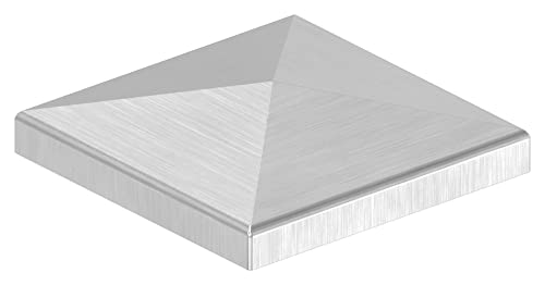 STEINBACHER© | Edelstahl Pyramidenkappe, für 80x80mm, geschliffen V2A von STEINBACHER