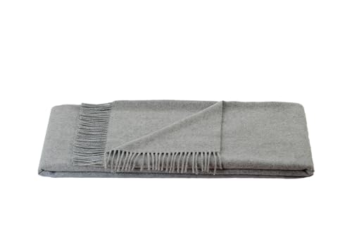 STEINBECK Decke Baikal aus reinem Cashmere 130x190 cm in 4 Farben, Hellgrau von Steinbeck