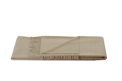 STEINBECK Decke Modena aus edler Cashmere-Lambswool-Mischung in 5 Farben 130x190 cm, Creme von STEINBECK