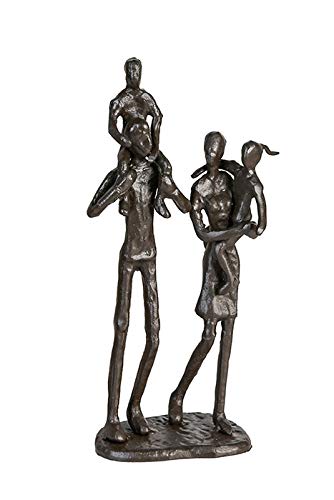 Casablanca Design Skulptur Family Familie mit 2 Kindern Höhe 22 cm Breite 10 cm aus Eisen brüniert Mutter Vater Sohn Tochter Wohnzimmer Skulpturen Deko Modern Casablanca Design Skulptur Family Familie mit 2 Kindern Höhe 22 cm Breite 10 cm aus Eisen brüniert Mutter Vater Sohn Tochter Wohnzimmer Skulpturen Deko Modern von STEINFIGURENWELT GIEBEN