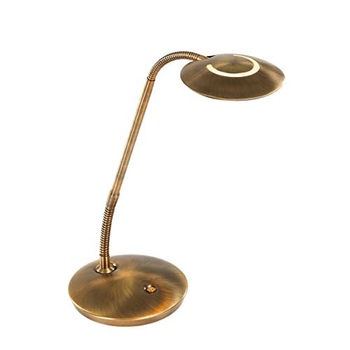 Steinhauer Zenith Tischlampe Bronze 42 cm Hoch Inkl. dimmer LED Einstellbar von STEINHAUER VERLICHTING