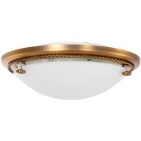 Steinhauer - Sienna Ceiling And Wall Bowl Semi Flush Deckenleuchte Bronze gebürstet, Glas matt von STEINHAUER