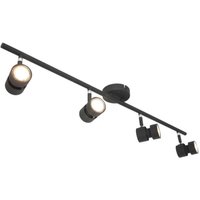 Led Deckenleuchte Natasja in Schwarz 4x 7W 1920lm GU10 - black - Steinhauer von STEINHAUER