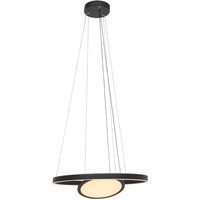 Gebraucht] Steinhauer Led Hängeleuchte Ringlux 3 Flammig Schwarz ø 60 Cm Deckenlampe Lampe B-Ware von STEINHAUER