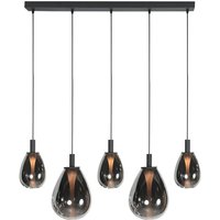 Hängeleuchte - Glimsy - schwarz - glas - große - Steinhauer Hängeleuchte - Glimsy - schwarz - glas - große - Steinhauer von STEINHAUER