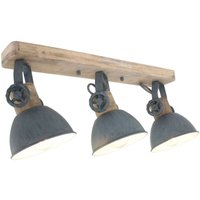 Holz Decken Strahler bewegliche Spots Grau Leuchte Wohn Zimmer Lampe Beleuchtung 2133GR von STEINHAUER