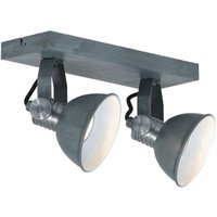 Steinhauer LED Spot Brooklyn in Grau und Weiß 2x 4,6W 700lm GU10 - grey von STEINHAUER